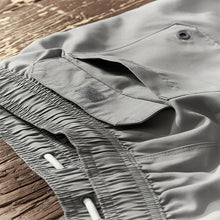 Load image into Gallery viewer, Ice Grey Palm Logo Essential Swim Shorts