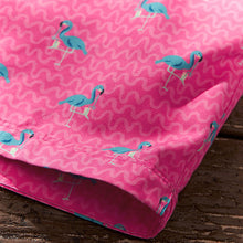 Load image into Gallery viewer, Bright Pink Mini Flamingo Printed Swim Shorts