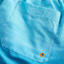 Load image into Gallery viewer, Blue Textured Ombre Regular Fit Printed Swim Shorts