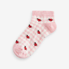 Load image into Gallery viewer, Pastel Spring Animal Print Trainers Socks 5 Pack