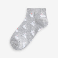 Load image into Gallery viewer, Pastel Spring Animal Print Trainers Socks 5 Pack