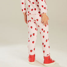 Load image into Gallery viewer, Pink Strawberry Rib Leggings