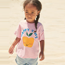 Load image into Gallery viewer, Pink Happy Vibes Short Sleeve T-Shirt