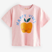 Load image into Gallery viewer, Pink Happy Vibes Short Sleeve T-Shirt