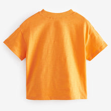 Load image into Gallery viewer, Orange Cloud Character Short Sleeve T-Shirt