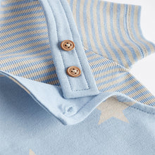 Load image into Gallery viewer, Blue Star Baby Jersey Dungarees and Bodysuit Set