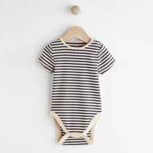Load image into Gallery viewer, Neutral Dino Baby Woven Dungarees and Bodysuit Set