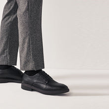 Load image into Gallery viewer, Black Chunky Sole Derby Shoes
