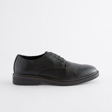 Load image into Gallery viewer, Black Chunky Sole Derby Shoes