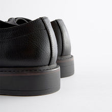 Load image into Gallery viewer, Black Chunky Sole Derby Shoes