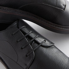 Load image into Gallery viewer, Black Chunky Sole Derby Shoes