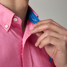 Load image into Gallery viewer, Pink Oxford 100% Cotton Short Sleeve Shirt