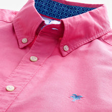 Load image into Gallery viewer, Pink Oxford 100% Cotton Short Sleeve Shirt