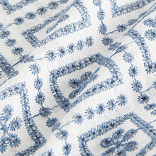 Load image into Gallery viewer, Blue Broderie Short Sleeve Shirt