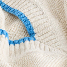 Load image into Gallery viewer, Ecru Cream Stitch Detail Knitted V-Neck Tank Vest