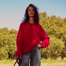 Load image into Gallery viewer, FLO LS CREW RED