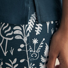 Load image into Gallery viewer, Navy Woodland 100% Cotton Short Sleeve Pyjamas