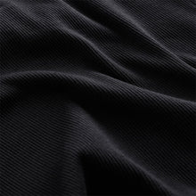 Load image into Gallery viewer, Black Long Sleeve Collared Zip Top