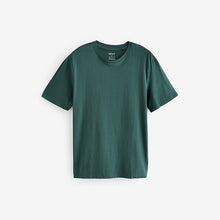 Load image into Gallery viewer, Green Pine Regular Fit Essential Crew Neck Cotton T-Shirt
