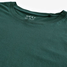 Load image into Gallery viewer, Green Pine Regular Fit Essential Crew Neck Cotton T-Shirt