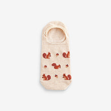 Load image into Gallery viewer, Autumn Animals Invisible Socks 5 Pack