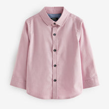 Load image into Gallery viewer, Pink Long Sleeve Oxford Shirt (3mths-5-6yrs)