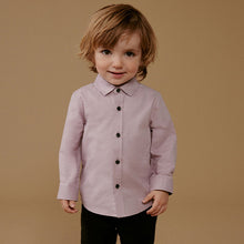 Load image into Gallery viewer, Pink Long Sleeve Oxford Shirt (3mths-5-6yrs)