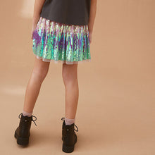 Load image into Gallery viewer, Green Sequin Skirt