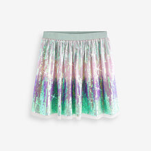 Load image into Gallery viewer, Green Sequin Skirt