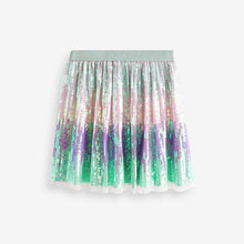 Load image into Gallery viewer, Green Sequin Skirt