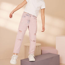 Load image into Gallery viewer, Light Pink Mom Jeans
