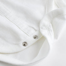 Load image into Gallery viewer, Navy Blue Baby 100% Cotton Shirt Trousers and Braces Set 4 Piece (0mths-18mths)