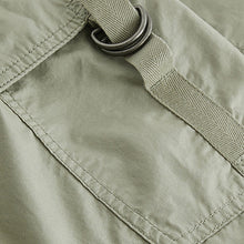 Load image into Gallery viewer, Khaki Green Embellished Parachute Cargo Trousers (3-12yrs)