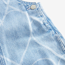 Load image into Gallery viewer, Mid Blue Denim Heart Dungaree (3-12yrs)