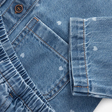 Load image into Gallery viewer, Mid Blue Denim 100% Cotton Shirt And Trousers Set (3mths-5-6yrs)