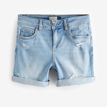 Load image into Gallery viewer, Bleach Denim Denim Boy Short