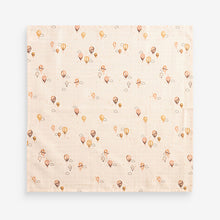 Load image into Gallery viewer, Hot Air Balloon Baby Muslin 100% Cotton Cloths 4 Pack
