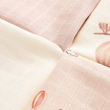 Load image into Gallery viewer, Hot Air Balloon Baby Muslin 100% Cotton Cloths 4 Pack