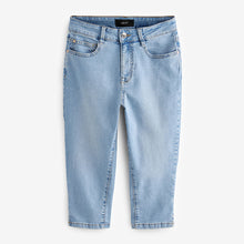 Load image into Gallery viewer, Bleach Capri Cropped Jeans