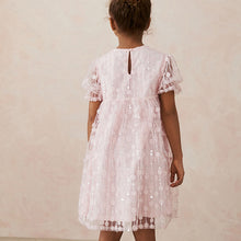 Load image into Gallery viewer, Pink Sequin Mesh Flower Party Dress (3-12yrs)