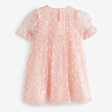 Load image into Gallery viewer, Pink Sequin Mesh Flower Party Dress (3-12yrs)