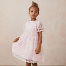 Load image into Gallery viewer, Pink Sequin Mesh Flower Party Dress (3-12yrs)