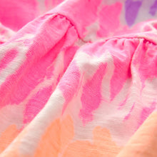 Load image into Gallery viewer, Multi Tie Dye Short Sleeve 100% Cotton Jersey Dress (3-10yrs)