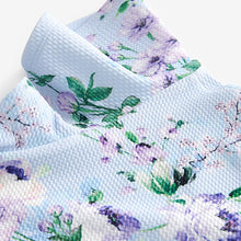 Load image into Gallery viewer, Blue Floral Print Ocassion Dress (3-12yrs)