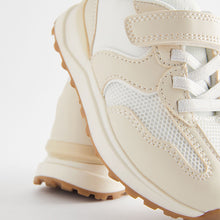 Load image into Gallery viewer, White Elastic Lace Chunky Trainers