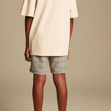 Load image into Gallery viewer, Check Linen Blend Chino Shorts