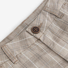 Load image into Gallery viewer, Check Linen Blend Chino Shorts