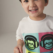 Load image into Gallery viewer, White/Green 100% Cotton Short Sleeve Character T-Shirt