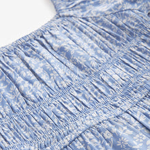 Load image into Gallery viewer, Blue Ditsy Printed Jumpsuit (3-12yrs)