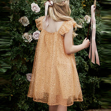 Load image into Gallery viewer, Gold Sequin Tulle Party Dress (3-12yrs)